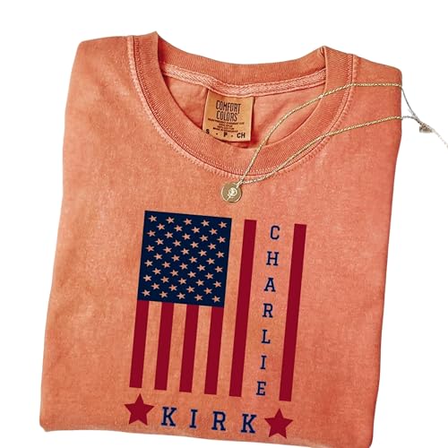 American Patriot Charlie Kirk Shirt – Comfort Colors Memorial Tee – Faith, Freedom & Conservative Political Activist Shirt Multi