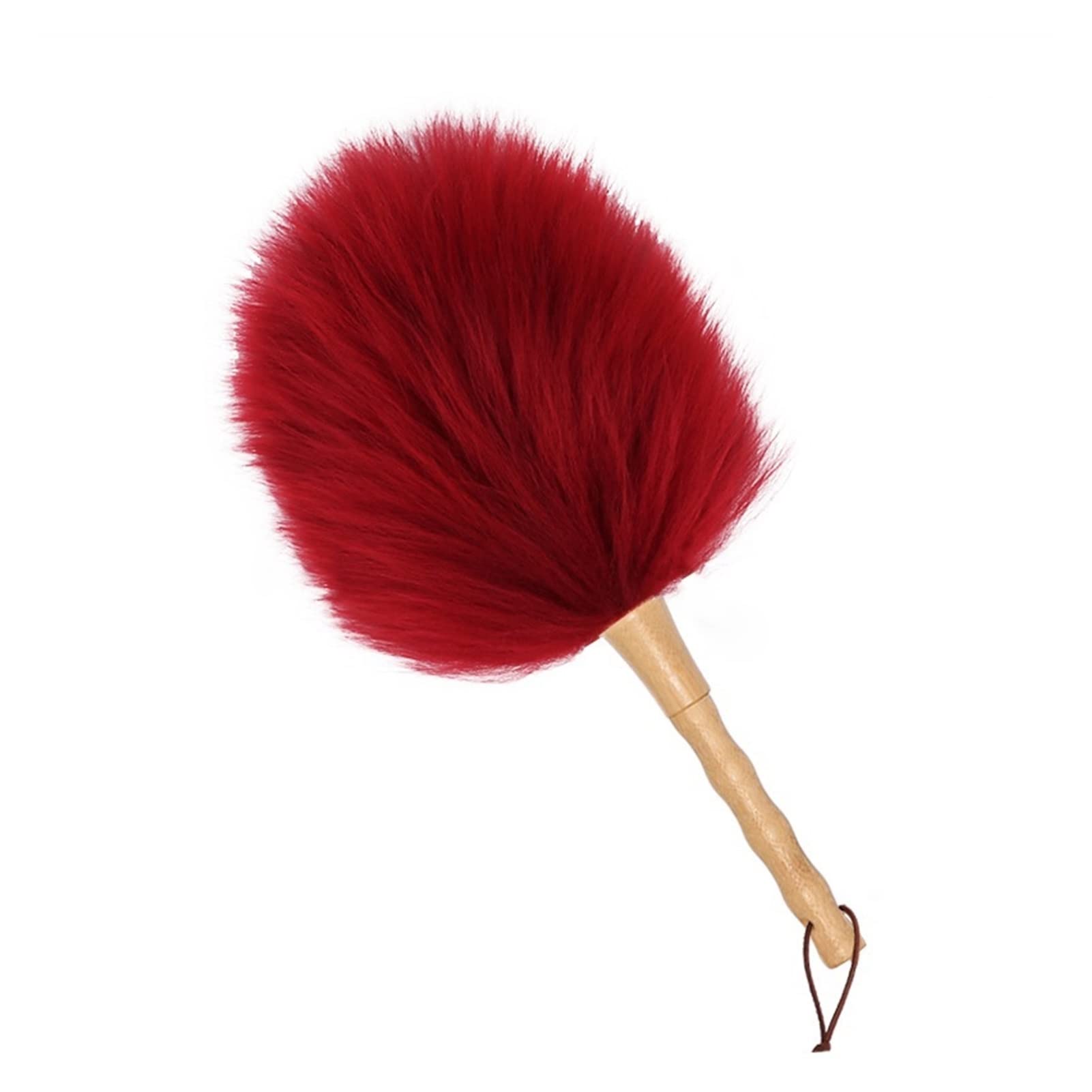 Plumero lavable Plumero de lana suave Plumero con mango de madera Cepillo Herramienta de limpieza para la limpieza de vehículos Oficina y tareas domésticas Plumero de microfibra Plumero de telaraña