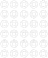 Vista 1 de Botones de cierre a presión de plástico transparente invisible para coser en cierres a presión, botones de presión para baberos, pañales