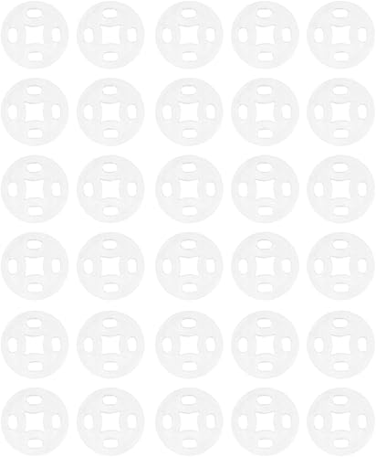 Botones de cierre a presión de plástico transparente invisible para coser en cierres a presión, botones de presión para baberos, pañales,