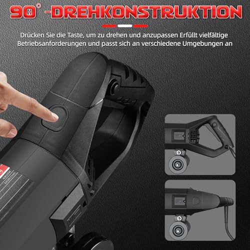 BetonsäGe Elektrische SteinsäGe,3600 W Motorisierte BetonsäGe, Gipsschneider Mit 420 Mm KreissäGeblatt, Steinschnitttiefe 165 Mm, Zum Trennen Von Stein, Granit Und Beton