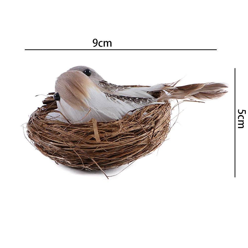 Amazon.com: Leadigol Realistic Artificial Birds Nest Eggs with