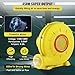 VEVOR Air Blower, 450W 0.6HP Inflatable Blower, Portable and Powerful Bounce House Blower, 1750Pa Commercial Air Blower Pump Fan, Used for Inflatable Bouncy Castle and Jump Slides, Yellow