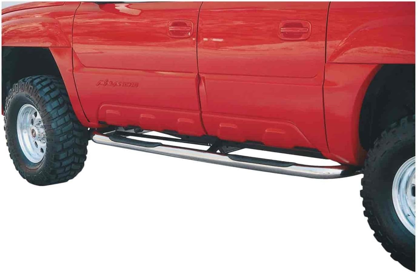 ARIES 204004-2 3-Inch Round Polished Stainless Steel Nerf Bars, No-Drill, Fits Select Chevrolet Avalanche, Suburban, GMC Yukon XL