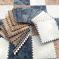 Puzzle Carpet Squares - Large 16 Piece Interlocking Carpet Tiles, Thick Padded Squares for Baby Play Mats & Flooring Tile with Cushions, Playroom & Classroom Rug, EVA Soft Plush Playmats