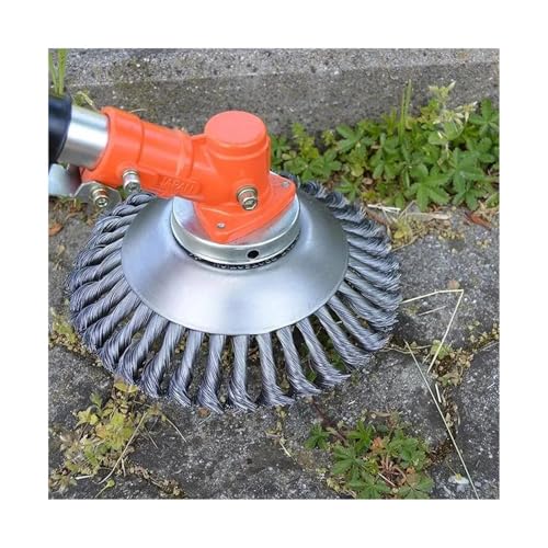 Tête de débroussailleuse en fil d'acier à fixation robuste de jardin - 4
