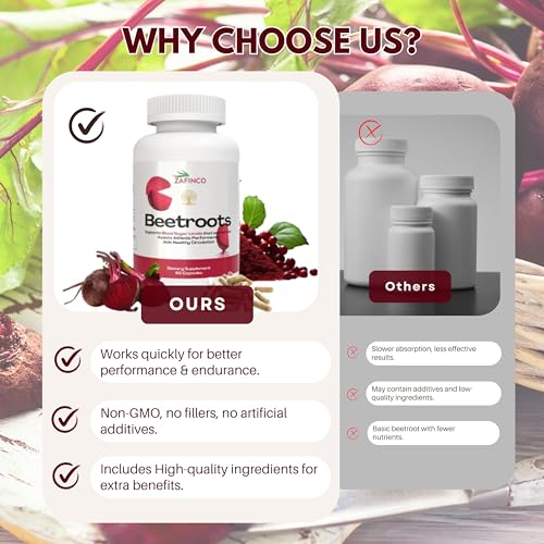 Image of Beet Root MAX Capsules -Organic 1300mg High power BeetRoot Supplements for Blood Flow, Mens Performance, Digestive & Immune System. US made Beet Root Powder Capsules- Non-GMO and Gluten Free-60 Count