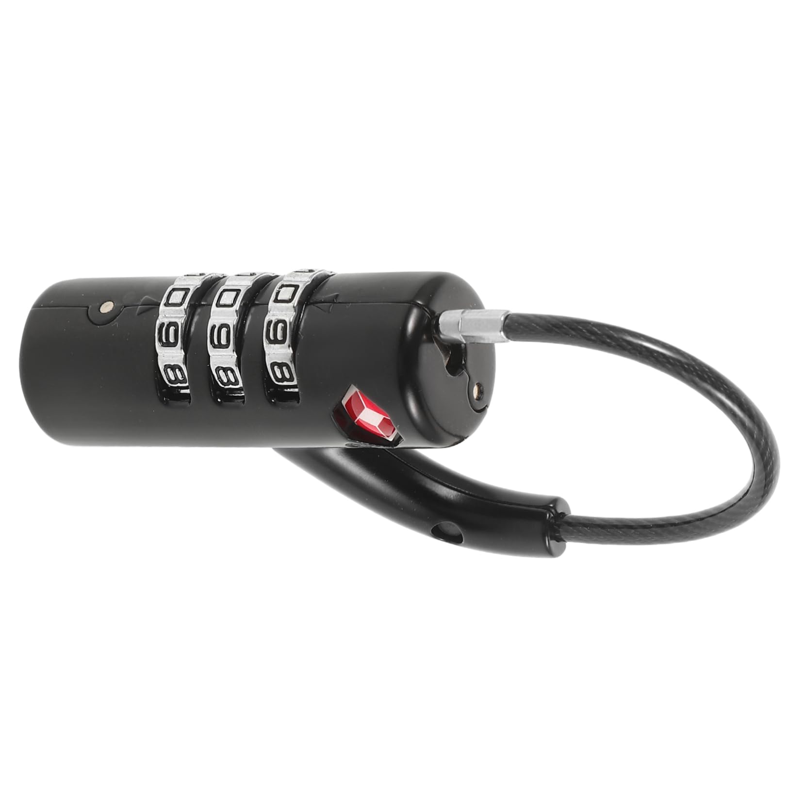 SOLUSTRE 3piezas Candado De Combinación Para Equipaje Cable De Inoxidable Bloqueo Seguro Para Maletas y Mochilas Para Viajes Tsa y Protección De Pertenencias