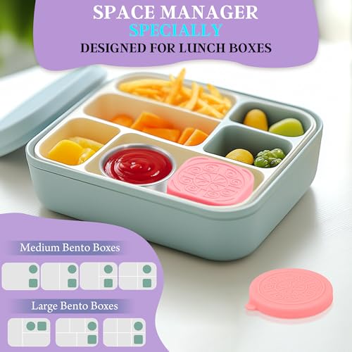 Image of Qukaka 6 PCS Salad Dressing Container to Go,Handy Leakproof Stainless Steel Meal Prep Containers Reusable,Sauce Containers for Lunch Box, Picnics, Travel, Office and Kitchen Storage-1.6oz+2.7oz