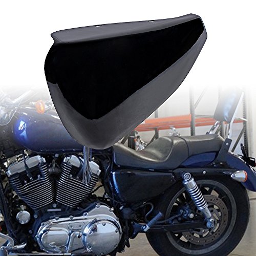 image for Astra Depot Glossy Black Left Side Battery Cover OE Replacement Harley