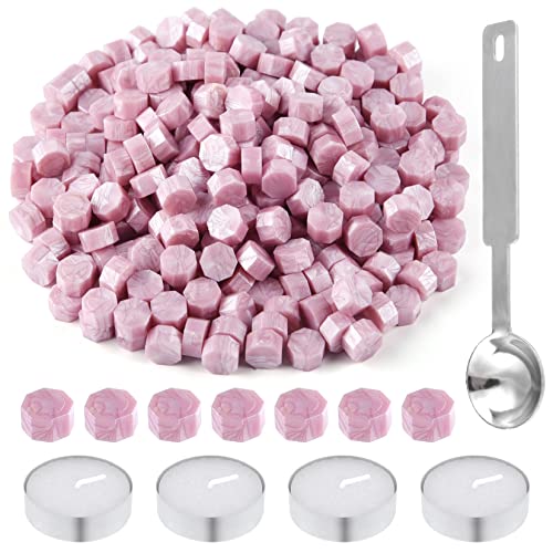 Cire à cacheter rose coffret créatif pour sceller les bouteilles de vin et vœux