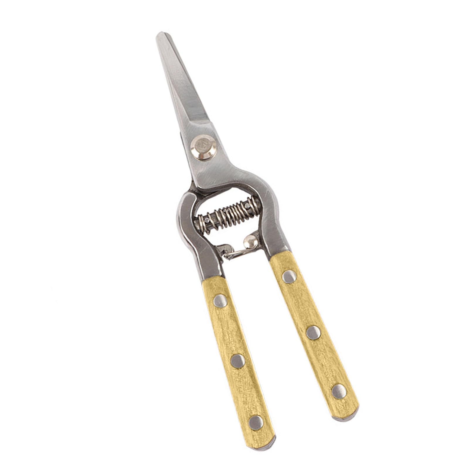 Kaccde Straight Head Leverage Pruning Shears Scissors With Ergonomic Wood Handle And Sk5 Steel For Effortless Cutting Thick Branches Horticulture Shears Scissors