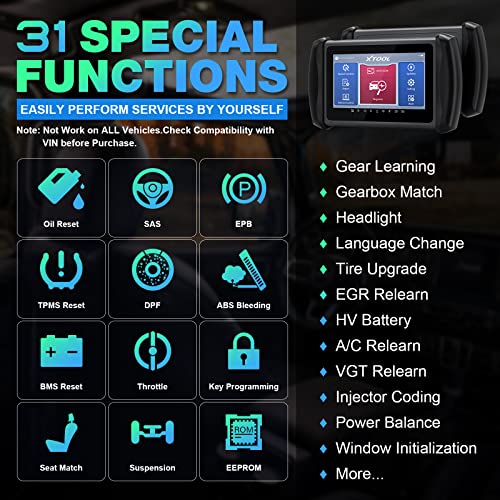 Xtool Inplus Ip616 Diagnostic Tool With 31 Services, Lifetime Updates, 2023 Newest Car Scanner, Key Programming, Can Fd, All Systems Diagnoses, Abs Bleeding, Oil Reset, Epb, Dpf, Sas, Bms, Throttle #TOP2