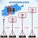 HopeRock 2 in 1 Kids Basketball Hoop and T Ball Set, Adjustable Basket Ball Stand,Hanging Tee Baseball for Toddlers Boys Girls Ages 2 3 4 5 6 7 8 Years Old, Outdoor Toys Gifts