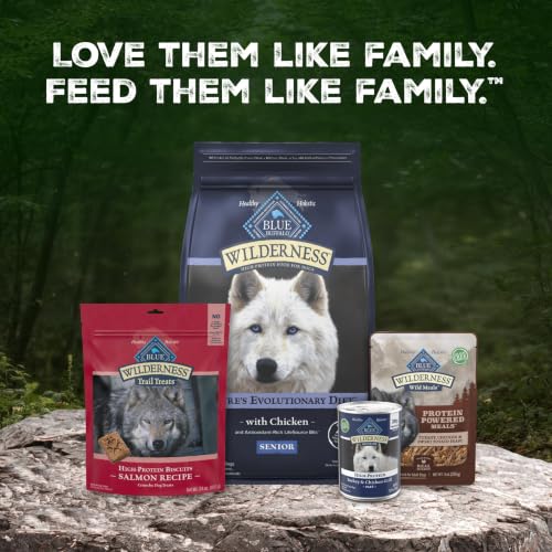 Blue Buffalo Wilderness Turkey & Chicken Senior Wet Dog Food, 12.5 oz, 12pk | 28g Protein, Real Turkey #1 Ingredient, Grain-Free & High Protein, Supports Joint Health & Muscle Maintenance - image 9