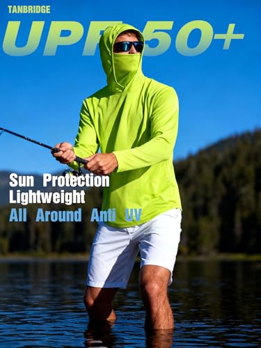 Image of 5 Pack Men's UPF 50+ Sun Protection Hoodie Shirts Long Sleeve Shirts Quick Dry Lightweight for Running Workout Hiking Fishing