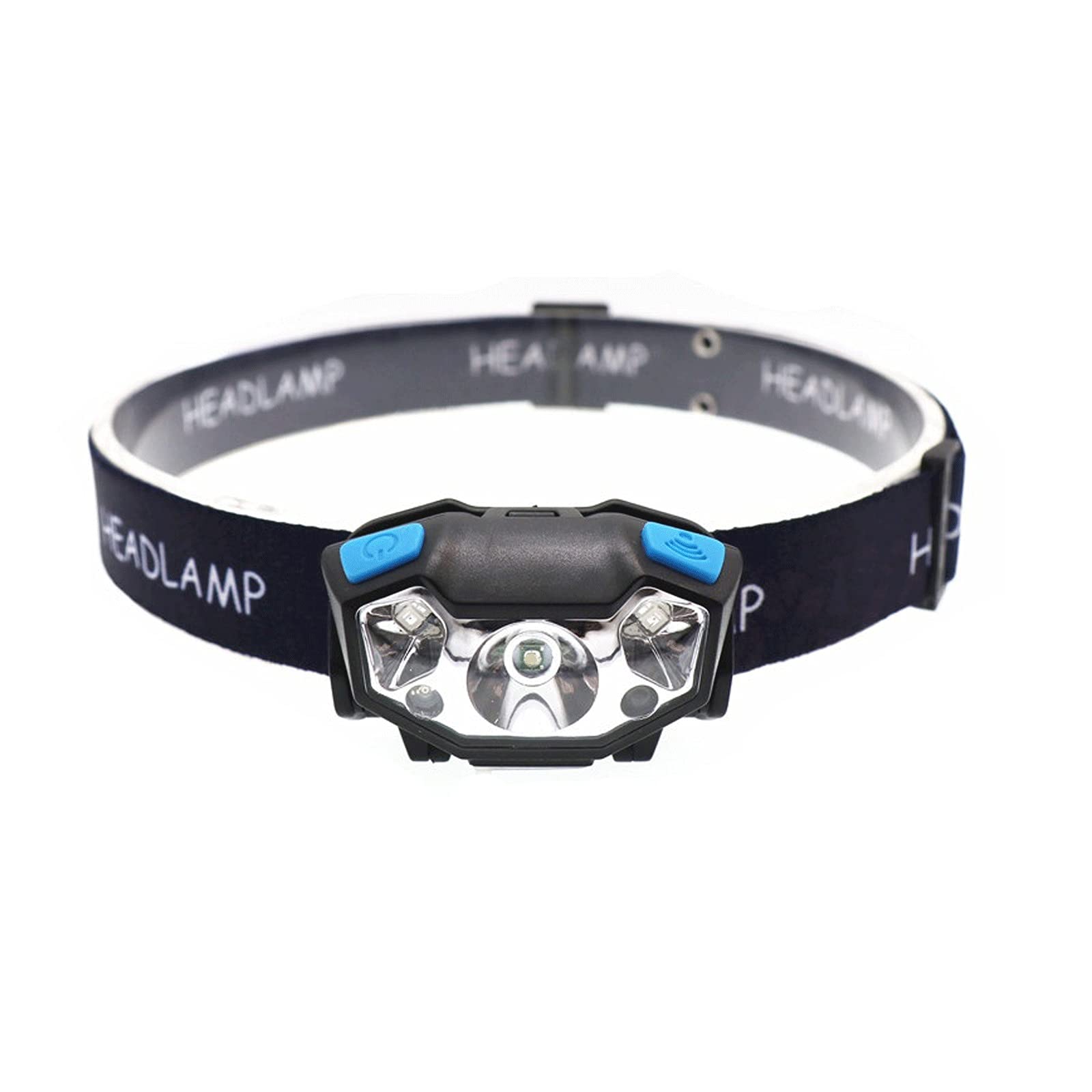 ETZRYSYB Head Torch LED Rechargeable Headlamp White Red Finger Induction Headlights Head Light Lamp Torche's Flashlight Built-in Battery