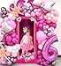 Life Size 4.4ft Tall Stand-in Cardboard Doll Photo Booth for Doll Princess Party Decorations Girls Birthday Party Decor Photoshoot