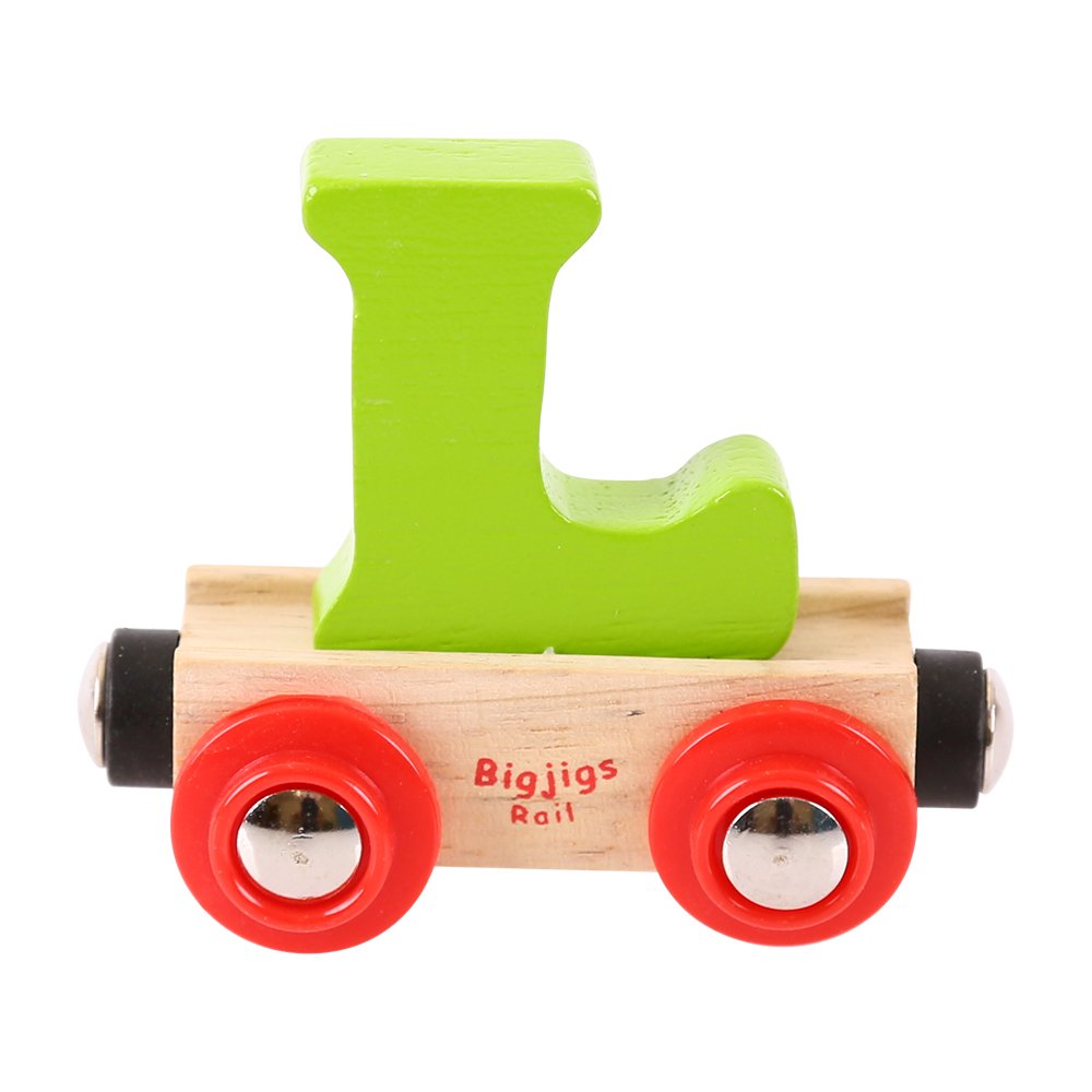 Bigjigs Rail Rail Name Letter L (Green)