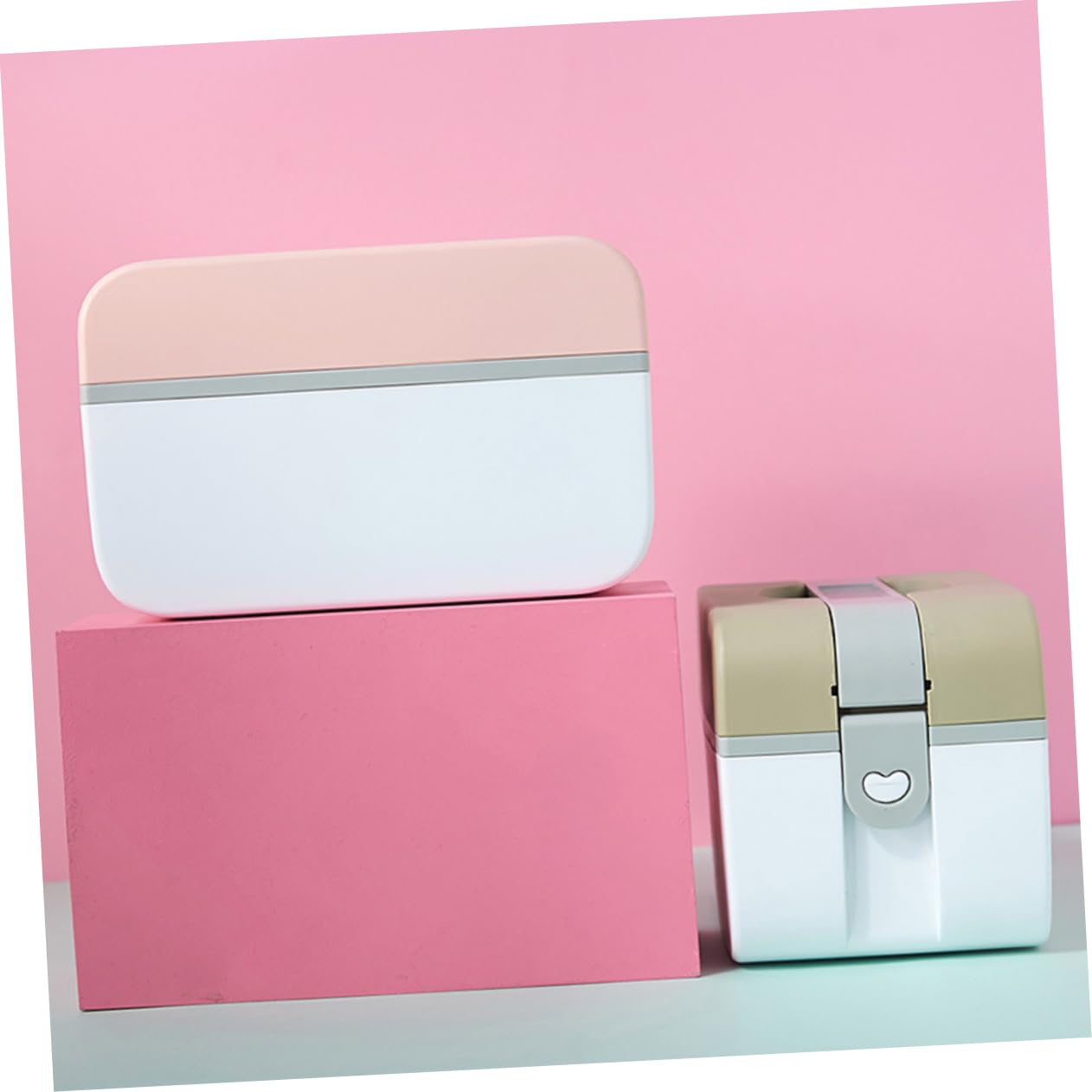 FOYTOKI Multi-Functional Medicine Case with Double Layer Storage Box Medicine Storage Organizer Box for Home Office School Outdoor Traveling