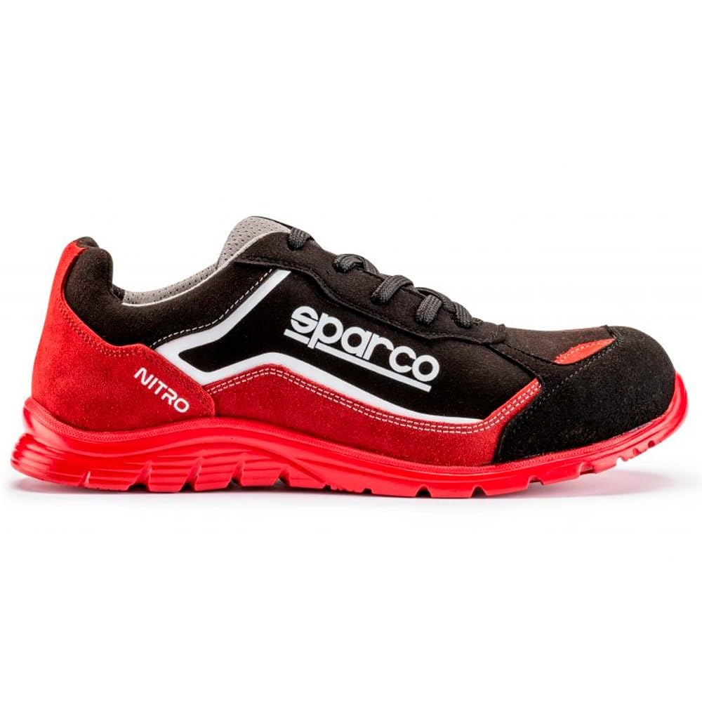Sparco - Nitro Marcus ESD S3L SR FO - Scarpe Antinfortunistiche Running Unisex - Calzature da Lavoro Idrorepellenti - Puntale Composito - Suola Antiscivolo - Traspiranti - EU 40