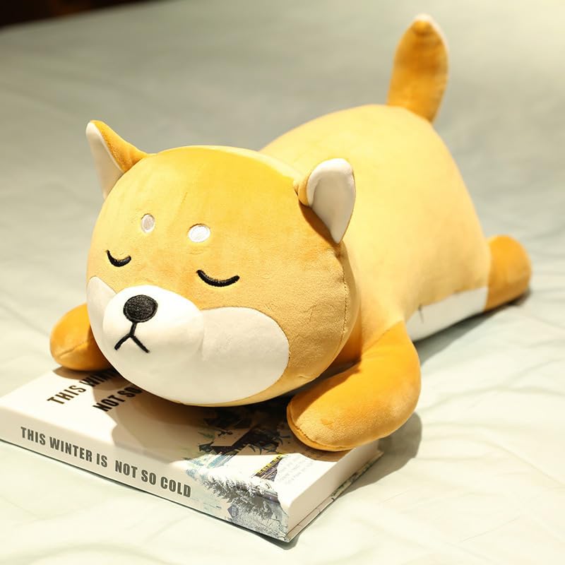 Juguetes de Peluche de Perro Husky Suave Linda Almohada Husky Muñeca de Peluche Cojín de decoración de sofá para niños Regalo de cumpleaños 65cm Gris