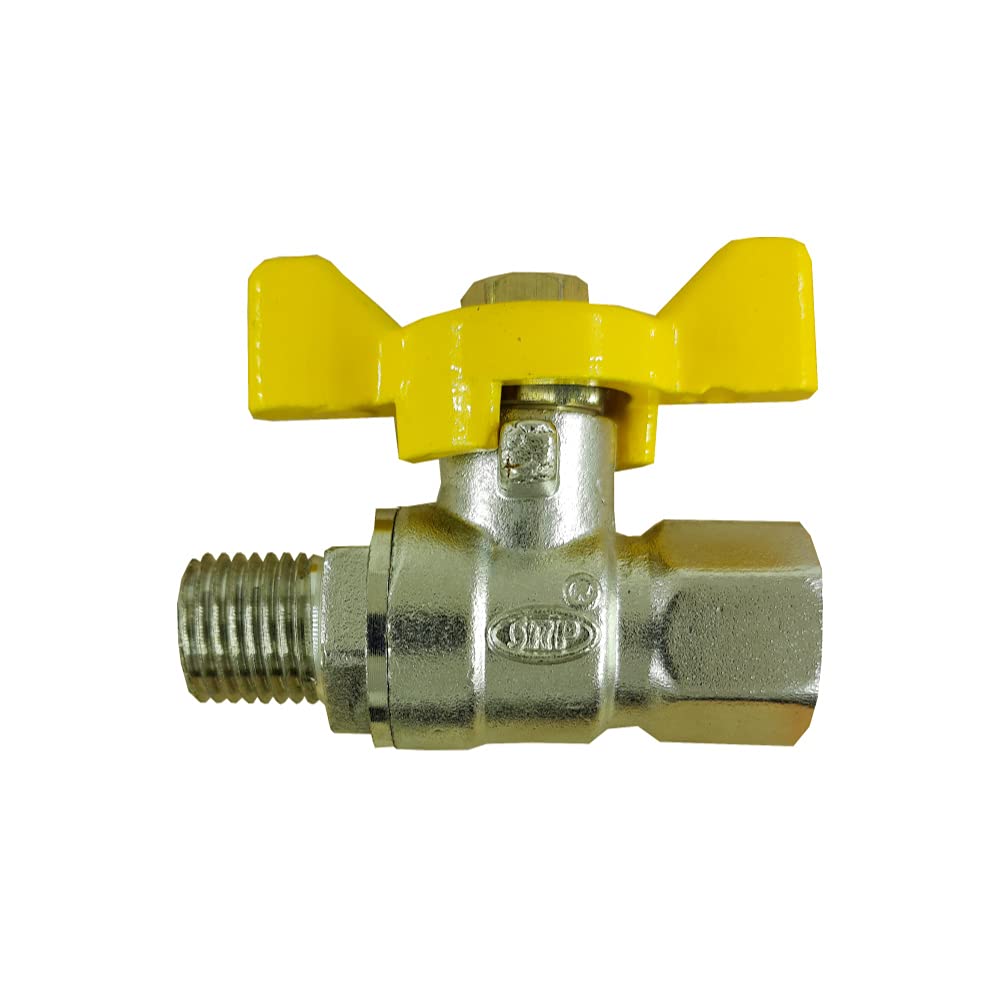 SRP Butterfly Handle Brass Ball Valve male/female Thread 1/4" Inches silver (B096VZVN2C) Amazon Price History, Amazon Price Tracker