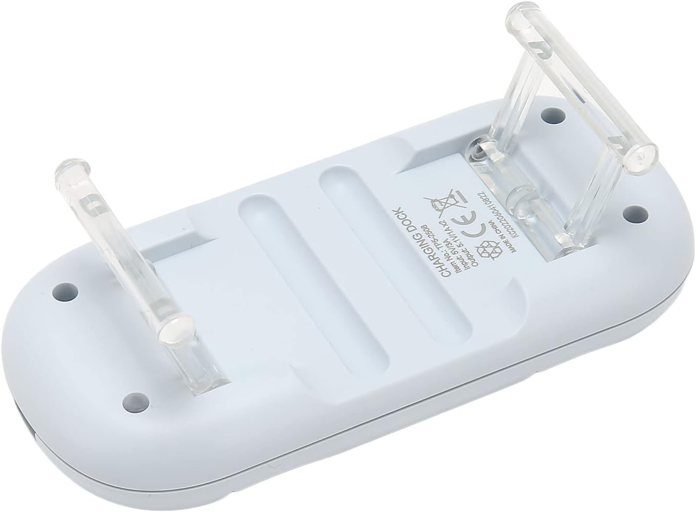 Dual Controller Charger, Foldable Stand Foot Pin Contact Controller Charging Dock for Game Handle