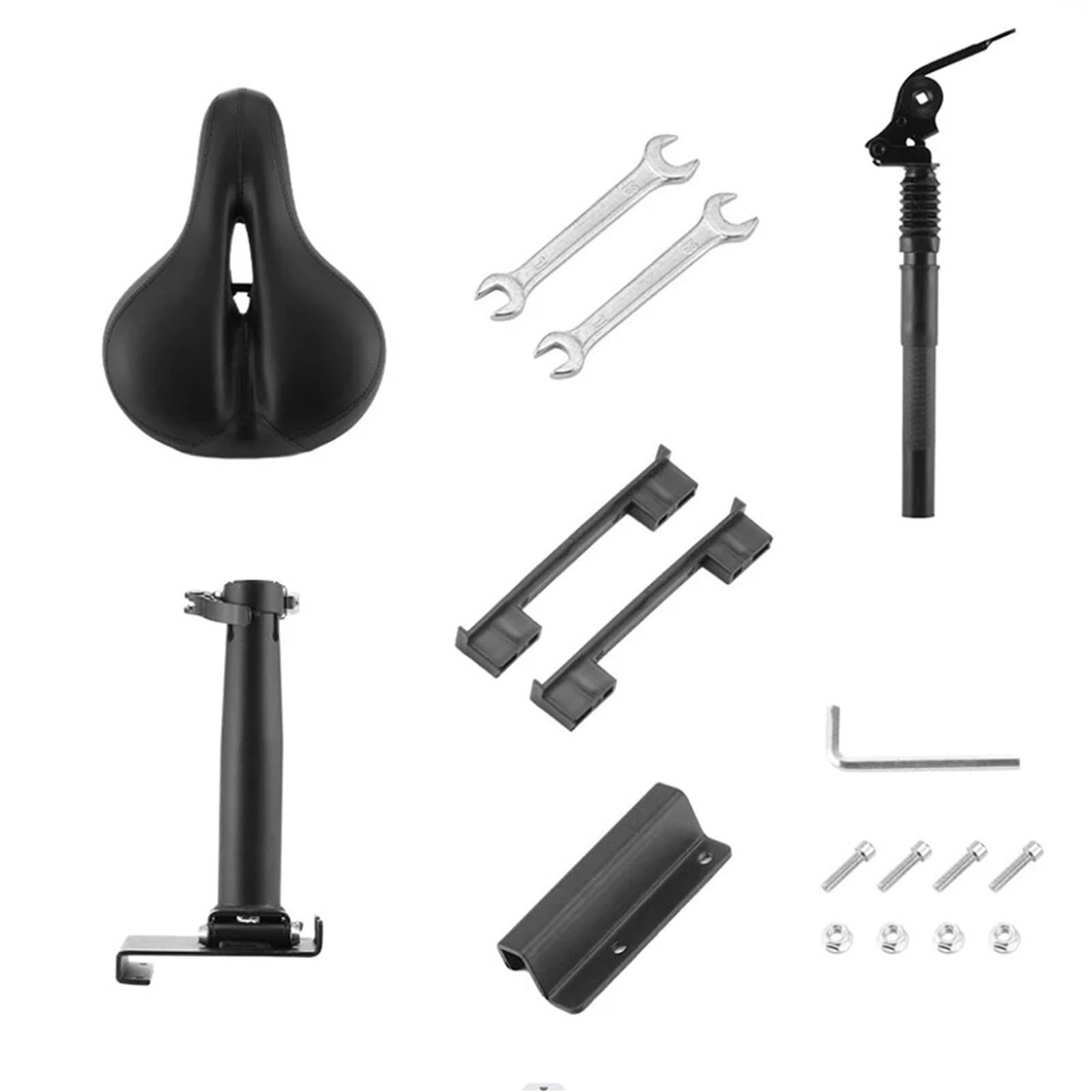 Selles pliantes réglables en hauteur pour trottinette électrique - 365 parties - Facile à installer - Hauteur réglable