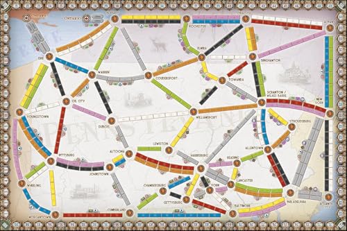 Les AVENTURIERS du Rail : Extension Royaume-UNI + Pennsylvanie - Version Française - Jeu de Société & Stratégie pour Enfants dès 8 Ans - 2 à 5 Joueurs - A Jouer avec Un Jeu de Base - Days of Wonder