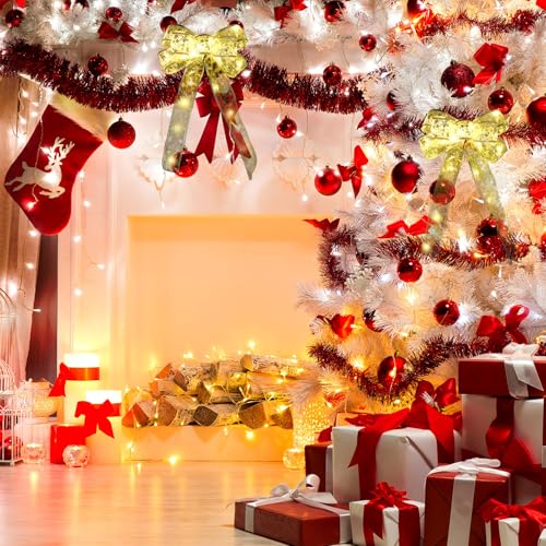 Arcos de cinta LED de Navidad Mudder con luces para decorar el árbol y guirnaldas 8