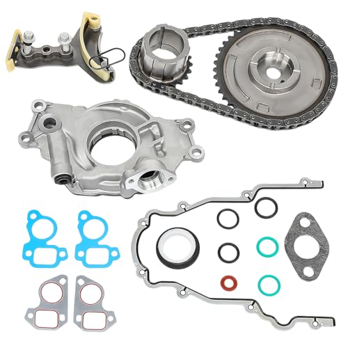 M295HV High Volume LS Oil Pump Timing Chain Kit with Gasket 5.3 6.0 Fit For Chevy Silverado Tahoe Avalanche Suburban Fit For GMC Sierra Yukon Fit For Cadillac 4.8L 5.3L 6.0L 6.2L Pump Chain