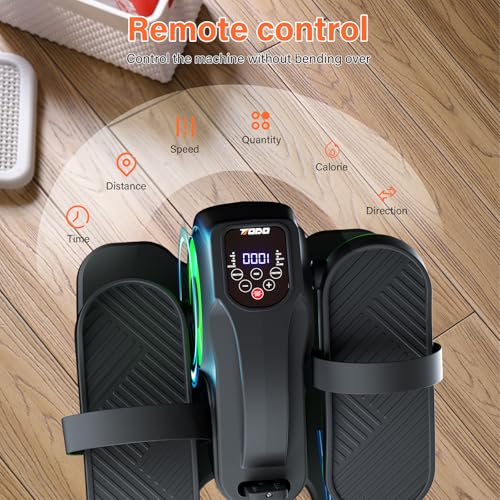 TODO Mini Under Desk Elliptical Machine, Elliptical Pedal Exerciser for Home, Cross Trainer with Remote Control & Non-Slip Pad, 12 Adjustable Speed, Low Impact, Portable - Image 3