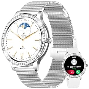 LIGE Smartwatch voor dames, smartwatch met telefoonfunctie, 1,32 inch volledig touchscreen, fitnesshorloge voor dames, met SpO2 hartslag, 20 sportmodi, IP67 waterdicht, smartwatch, calorieëntracker,