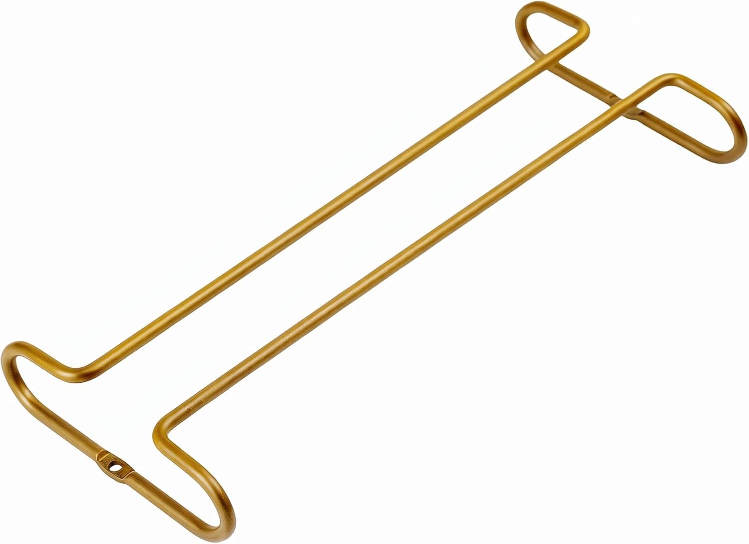 TaShow 4 Pcs Gold Metal Wine Rack, Wall Mounted Glass Holder