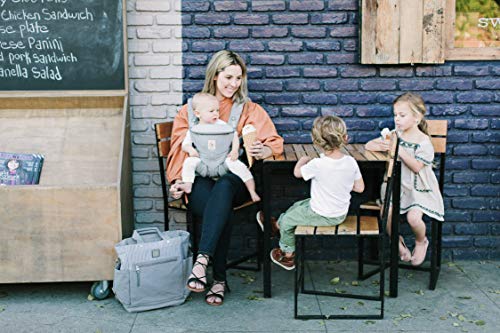 Ergobaby Mochila porta-bebés ergonómica Omni 360 algodão 4 posições de transporte (cinzento pérola)