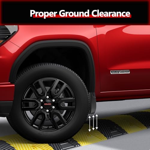 Image of 2025 Tesla Model Y Junior Mud Flaps No Drill No Tape Required Splash Guards All Weather Mudguards Fender Protector, Custom Fit for Model Y Junior 2026 Accessories (2025-2019 Chevy /GMC)