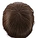 MapofBeauty 14 Inch/35 cm Short Wavy Curly Women Fresh Bright Synthetic Ordinary Flat Bangs Bob Wig (Brown)