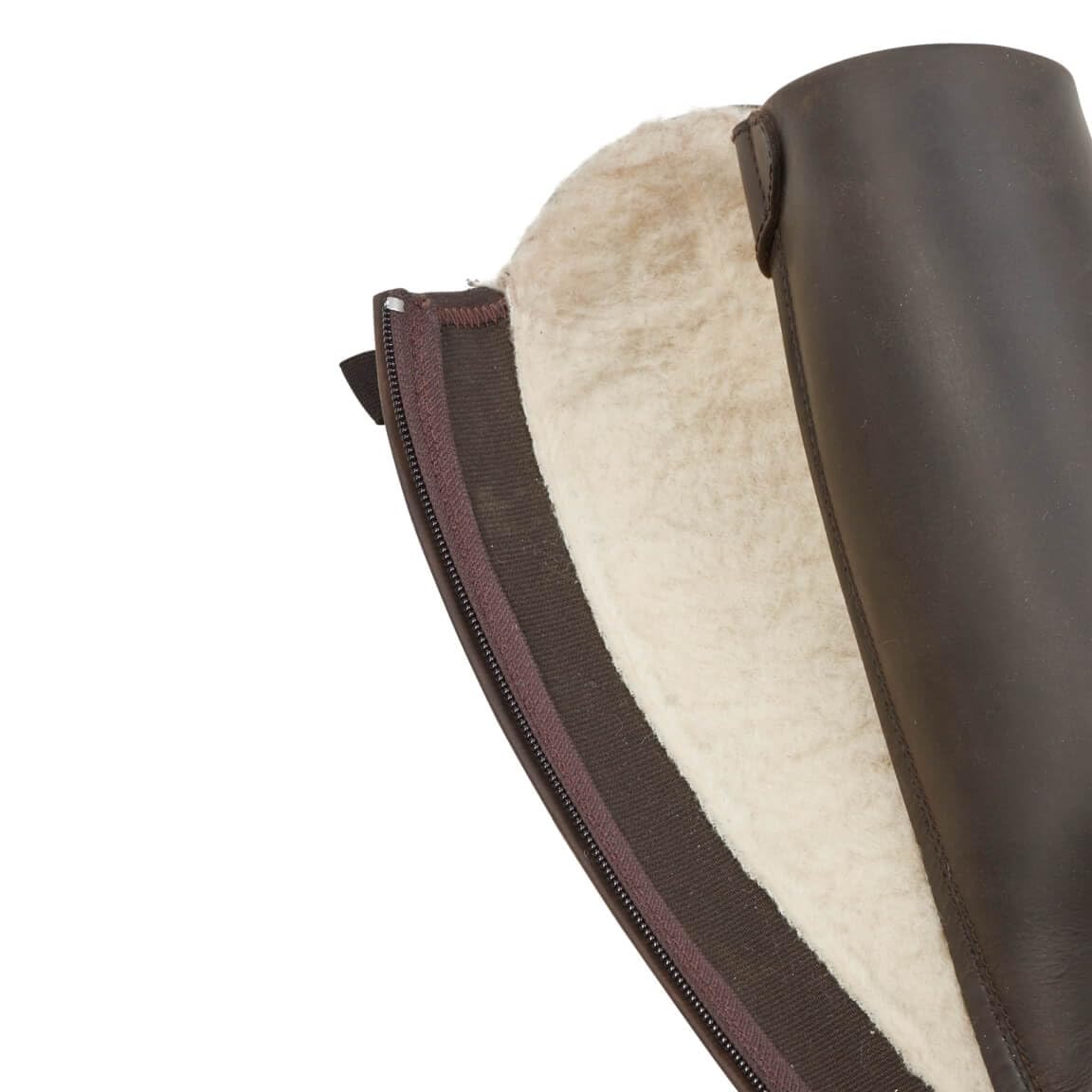 Busse Norwich Bottes d'équitation d'hiver en laine pure Marron
