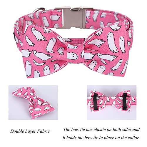 Lionet Paws Dog Collar with Bowtie, Halloween Bowtie for Dogs and Cats Adjustable Comfortable Dog Collar Girl, S, Neck 25-40cm - Image 3