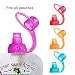 ChooMee Sipn Food Pouch Toppers | 4 CT | Four Colors | Prevent spills and Protect childs mouth while Promoting feeding independence
