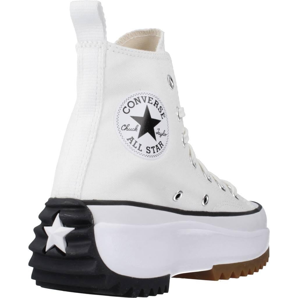 Converse 166799C Run Star Hike Canvas Platform Uomo, White/Black/Gum EU 42.5