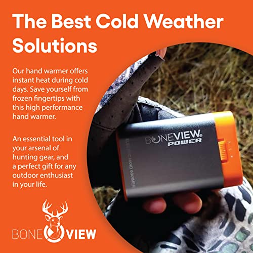 Boneview Electric Hand Warmer Emergency Power Bank With Flashlight - Portable Rechargeable 9900-Mah Battery Pack, Fast Heating Over 8 Hr, Hunting, Fishing, Survival, Camping Gadgets For Men & Women #TOP6