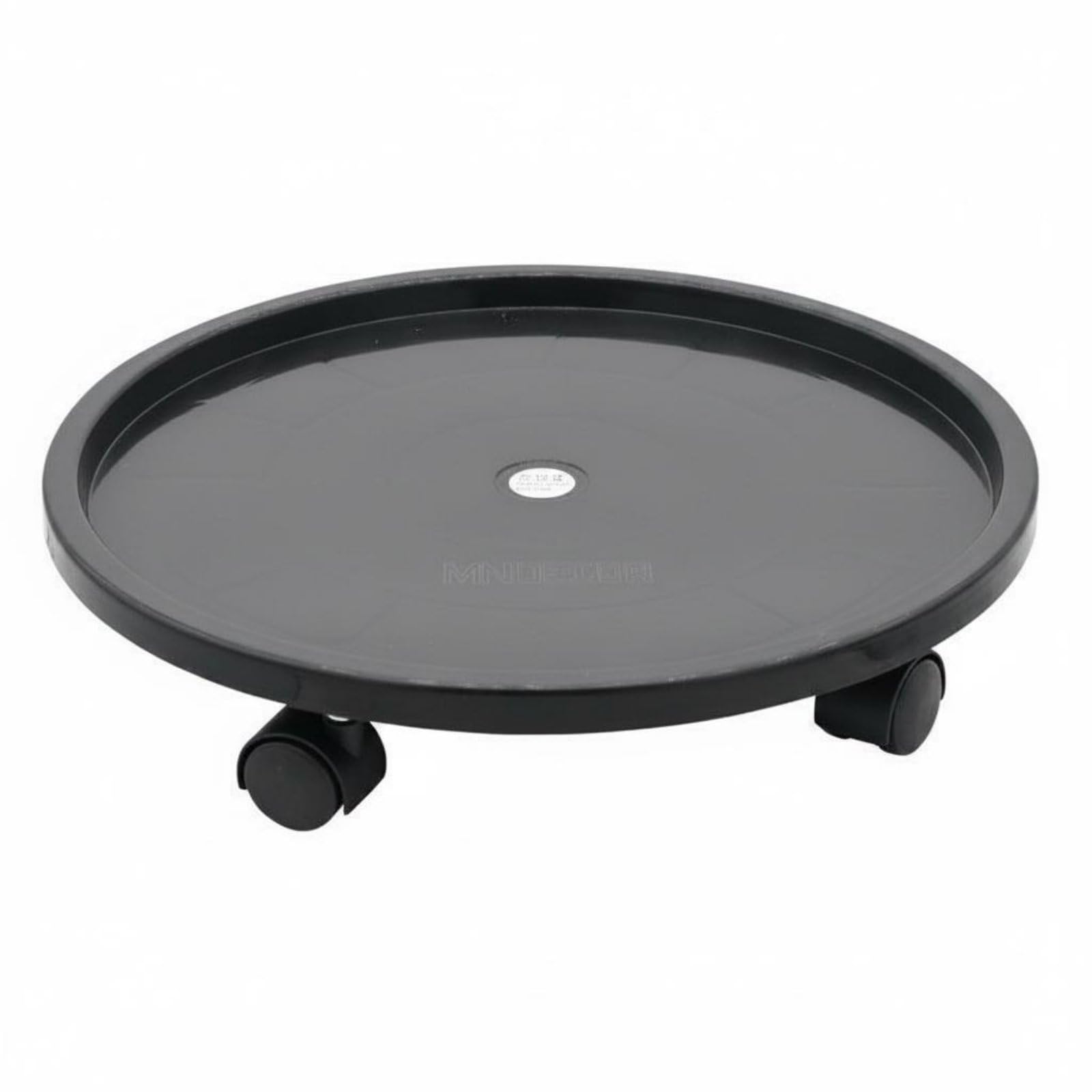 360 Degree Wheels Rolling Plant Cart Easy to Move Round Pot Dolly Thickened Plastic Rolling Planter Tray Heavy Duty for Balcony, Patio, Black | Rolling Makeup Cases | Salon & Spa Equipment-image-0