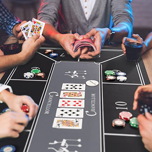 Chancellor Games Poker Table Top: Poker Mat Transforms Any Table Into A Playing Surface #TOP2