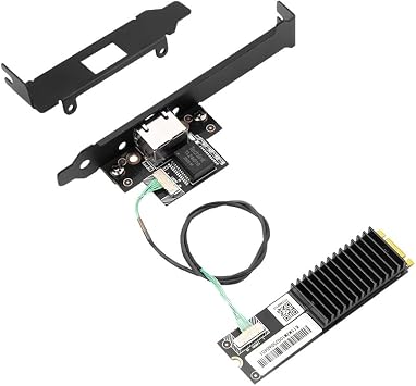 10 Gigabit Ethernet Card, M.2 B+M Key to RJ45 Network Adapter, AQC113 Chip 10G/5G/2.5G/1G/100M Multi-Gig NIC Desktop PC