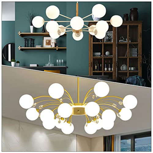 Luxshiny Outdoor Decor Glass Globe Lamp Shades Frosted Glass Shade Replacement Neckless Opening Lamp Shade Lighting Fixture Replacement For Floor Chandelier Pendant Wall Sconces 12Cm Vintage Decor #TOP1