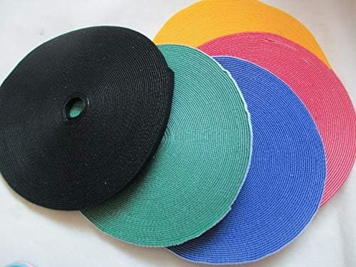 Replacement Part for M.C 2018 25m/lot 10mm Back To Back Cable Tie Nylon Strap Power Wire Management Tape Sticks - (Type: Black)