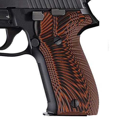 Cool Hand G10 Grips Replacement for Sig Sauer P226, Black Grips Screws Included, Sunburst Texture, Thickness 7/10