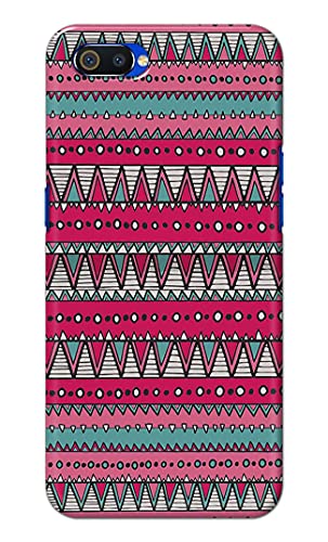 Image of Printed Hard Back Cover Case for Realme C2 | Oppo A1K Back Cover (Geometric Vintage Pattern) -1803